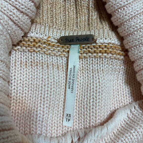 Free People boho jamgirl pumpkinpatch bellsleeve w fringe cropped Sweater XS - Picture 12 of 16